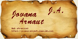 Jovana Arnaut vizit kartica